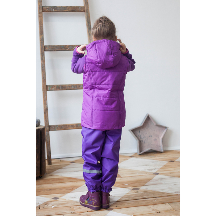 Жилет для девочки, рост 98 см, цвет фиолетовый ЖД-5/3