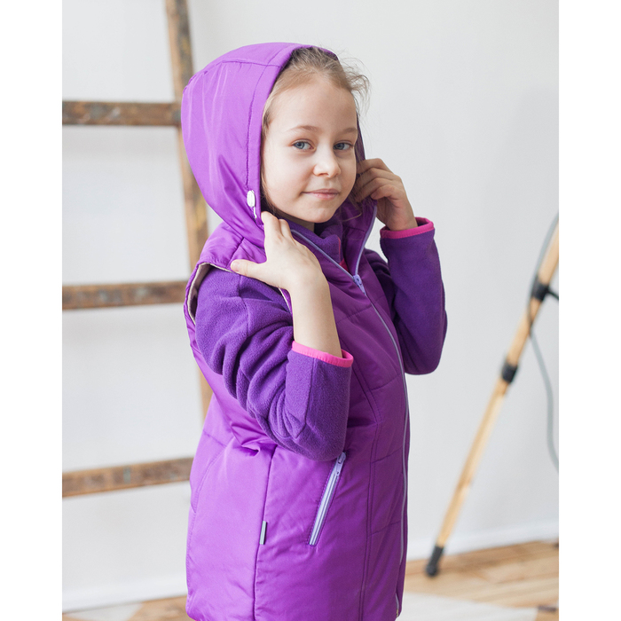Жилет для девочки, рост 110 см, цвет фиолетовый ЖД-5/5