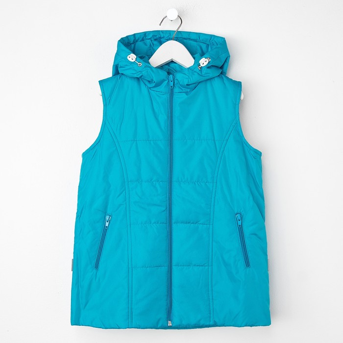 Жилет для девочки, рост 98 см, цвет бирюзовый ЖД-5/11