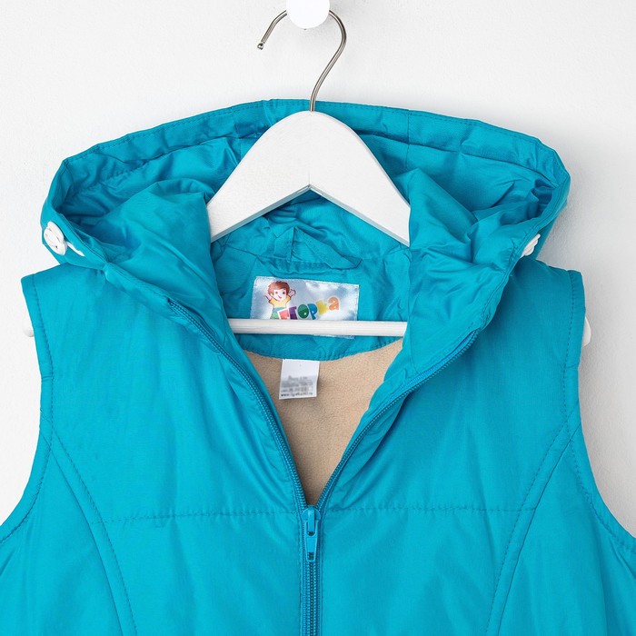 Жилет для девочки, рост 110 см, цвет бирюзовый ЖД-5/13