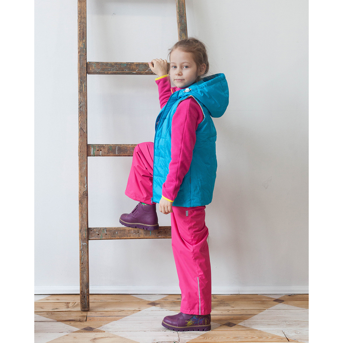 Жилет для девочки, рост 122 см, цвет бирюзовый ЖД-5/15