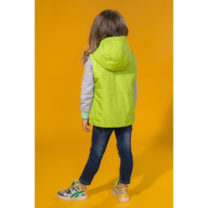 Жилет для девочки, рост 116 см, цвет лайм ЖД-5/22