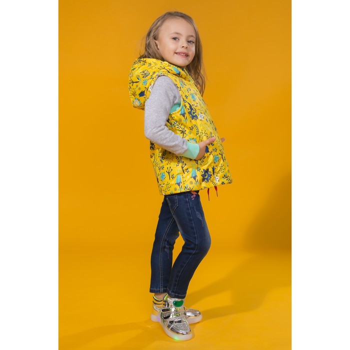 Жилет для девочки, рост 98 см, цвет жёлтый ЖД-5/27