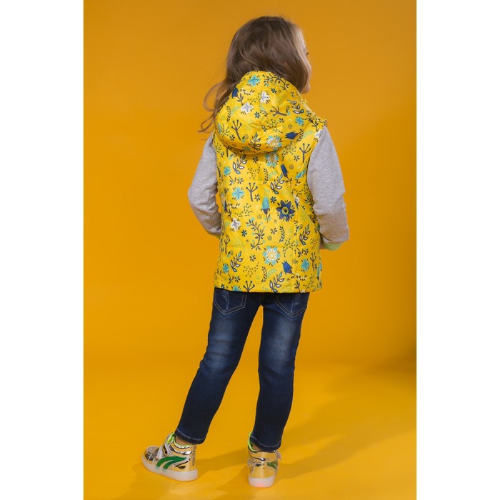Жилет для девочки, рост 110 см, цвет жёлтый ЖД-5/29