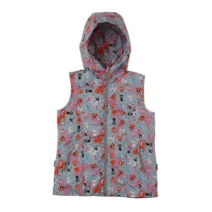 Жилет для девочки, рост 98 см, цвет серый ЖД-5/35