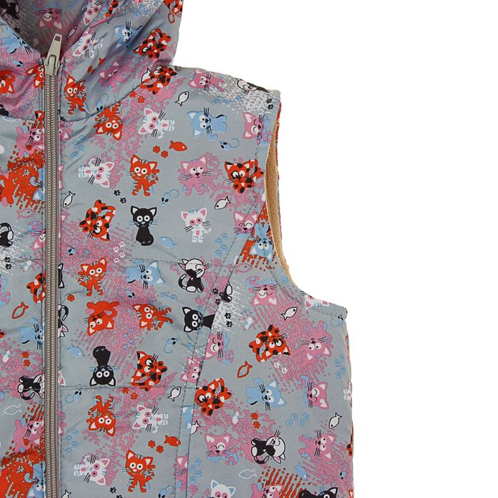 Жилет для девочки, рост 104 см, цвет серый ЖД-5/36