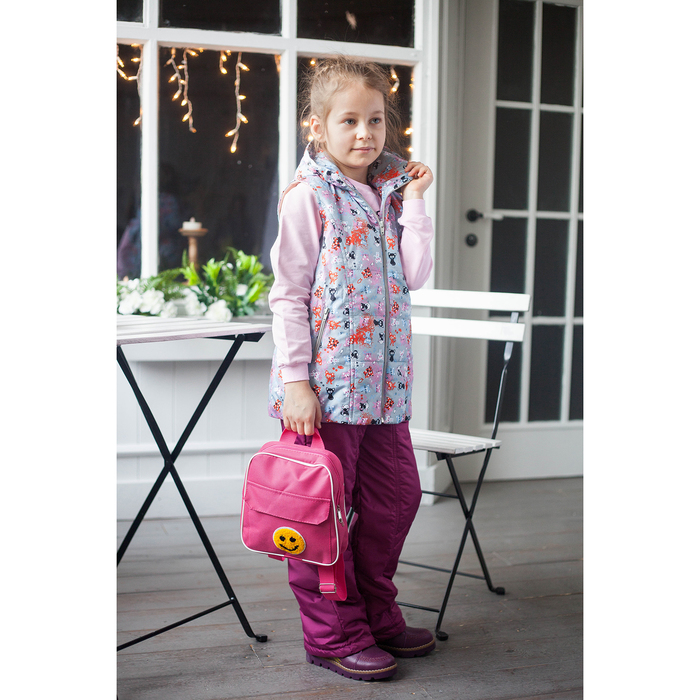 Жилет для девочки, рост 104 см, цвет серый ЖД-5/36