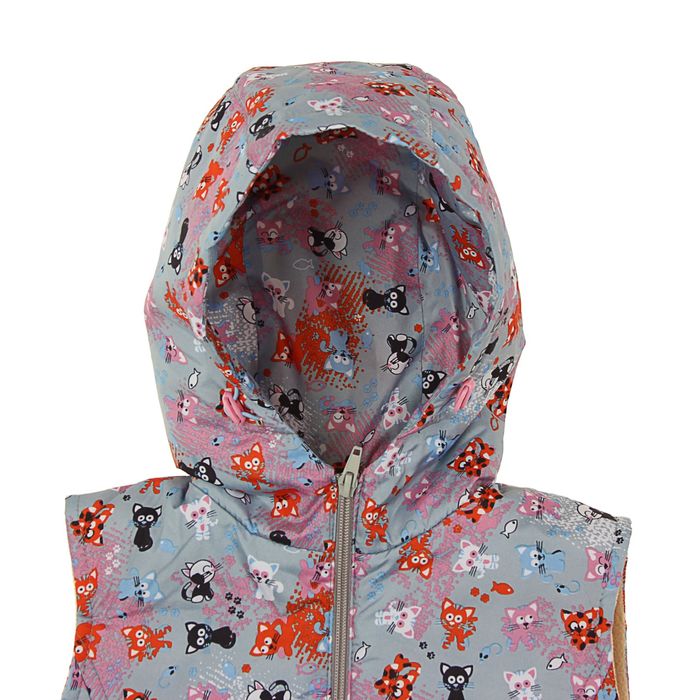 Жилет для девочки, рост 116 см, цвет серый ЖД-5/38