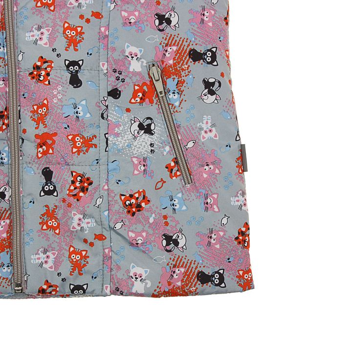 Жилет для девочки, рост 116 см, цвет серый ЖД-5/38