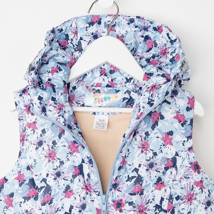 Жилет для девочки, рост 122 см, цвет бирюзовый ЖД-5/55