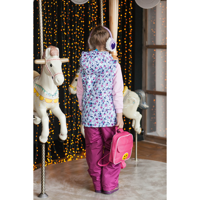 Жилет для девочки, рост 122 см, цвет бирюзовый ЖД-5/55