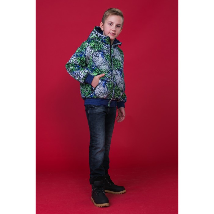 Куртка для мальчика, рост 146 см, цвет зелёный КМ-12/6