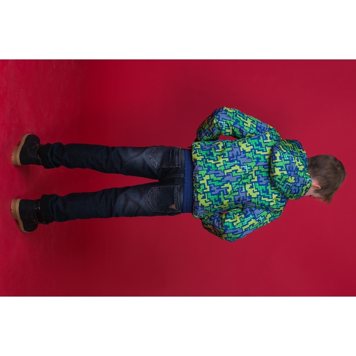 Куртка для мальчика, рост 128 см, цвет лайм КМ-12/15