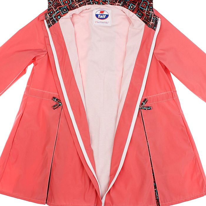 Плащ для девочки "Лилия", рост 116 см (30), цвет коралловый ДЛ-0804