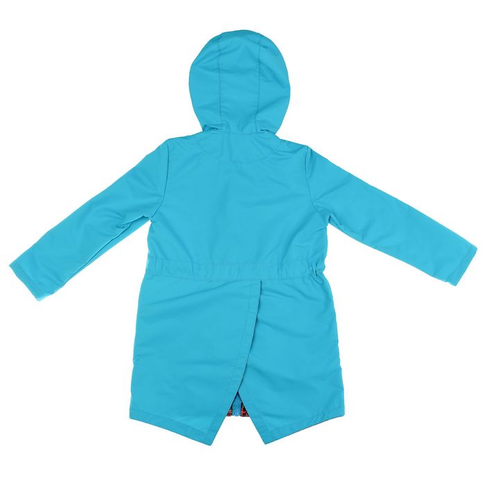 Куртка (парка) для девочки, рост 104 см (28), цвет бирюзовый ДЛ-0805