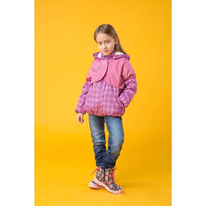 Куртка для девочки "Амелия", рост 122 см (32), цвет розовый ДД-0620