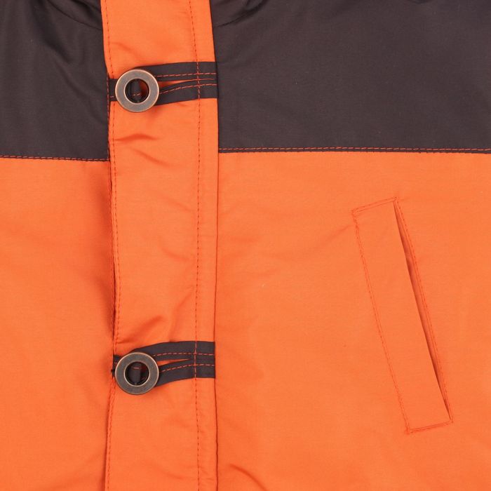 Парка для мальчика, рост 134 см (34), цвет оранжевый ДД-0623