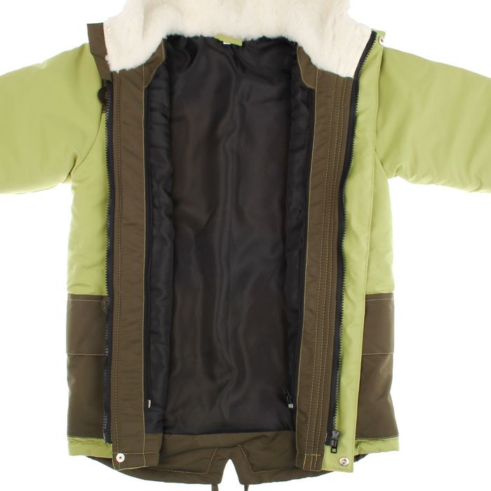 Парка для мальчика, рост 134 см (34), цвет олива ДД-0623