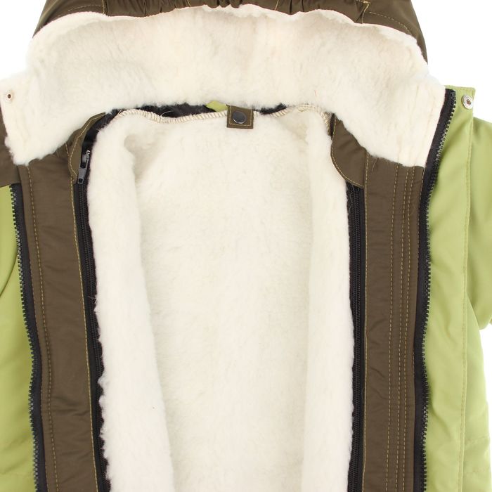 Парка для мальчика, рост 116 см (30), цвет олива ДД-0623