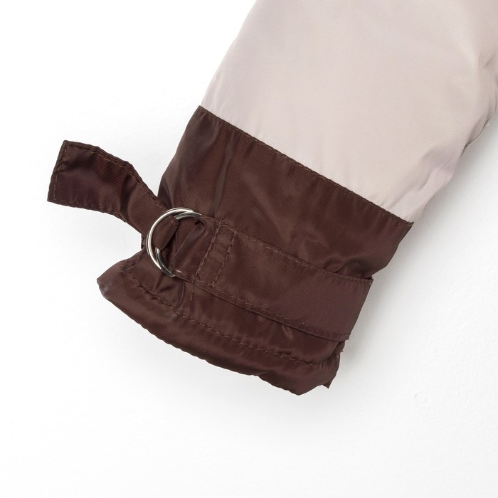 Парка для мальчика, рост 116 см (30), цвет бежевый ДД-0623