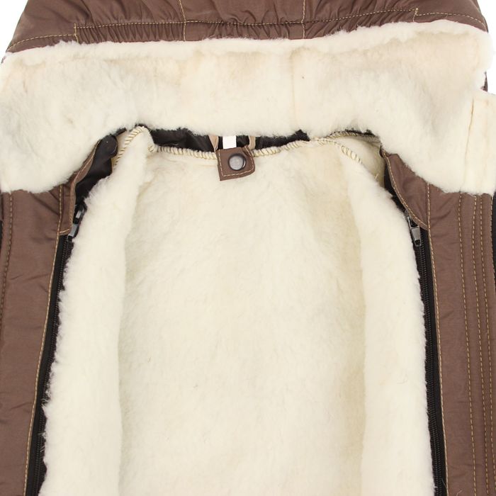 Парка для мальчика, рост 116 см (30), цвет бежевый ДД-0623