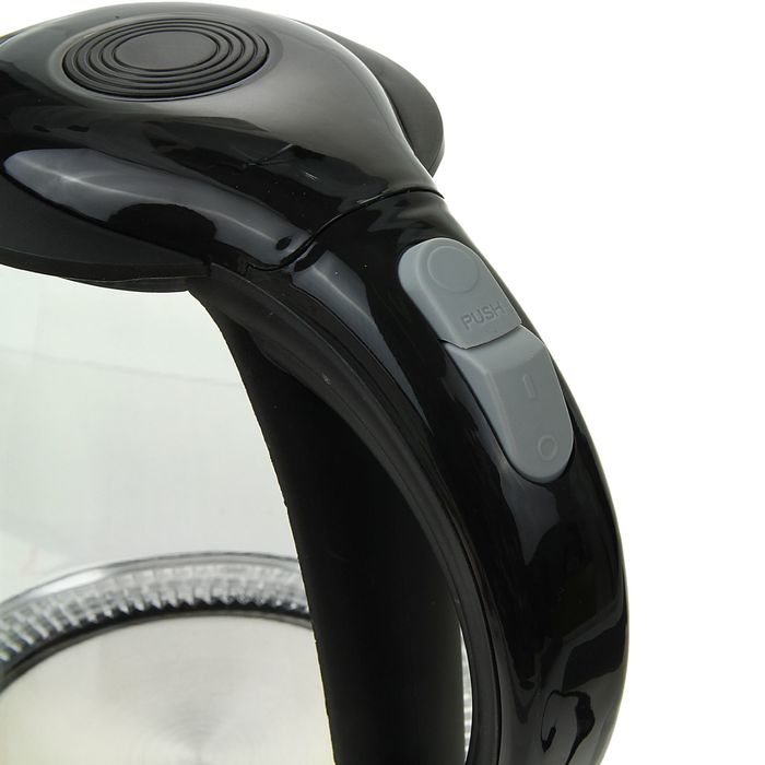 Чайник электрический Sakura SA-2710BK, 1850-2200 Вт, 1.7 л, стеклянный, подсветка