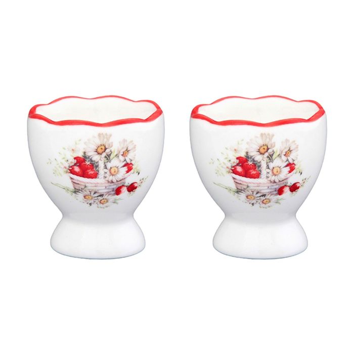 Подставка под яйцо "Ромашки", 2 предмета, 4,5×4,5×5 см.