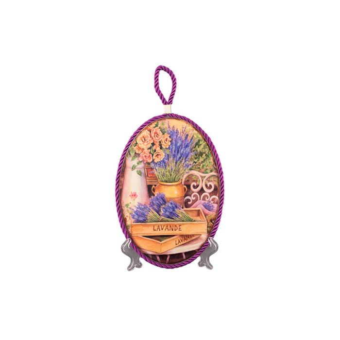 Подставка под горячее "Лаванда", овал 13 х 19 см