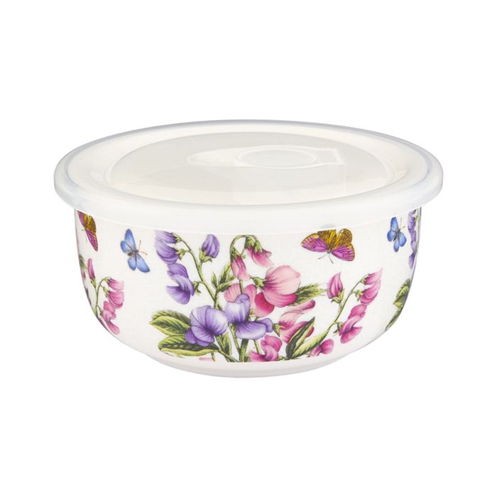 Салатник "Душистый цветок", пластиковая крышка, 13 х 13 х 6,5 см, 560 мл