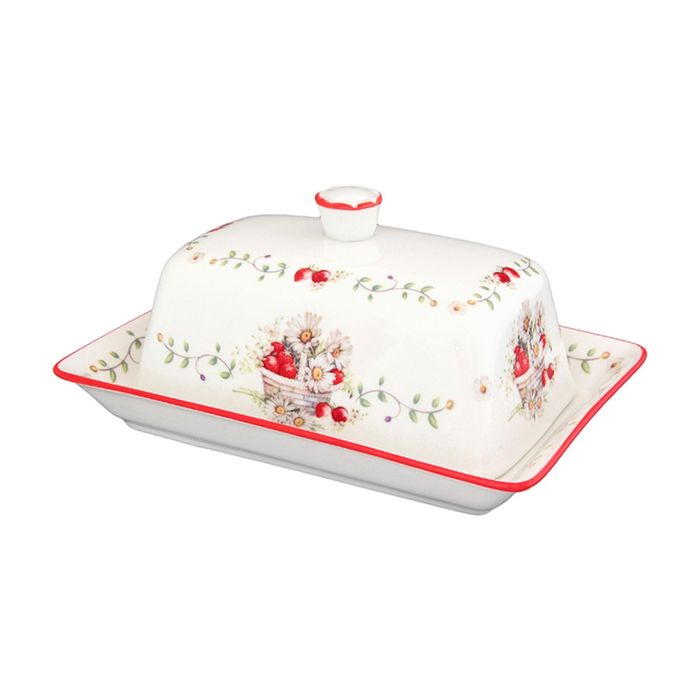 Маслёнка "Ромашки", 18×12,5×8 см.