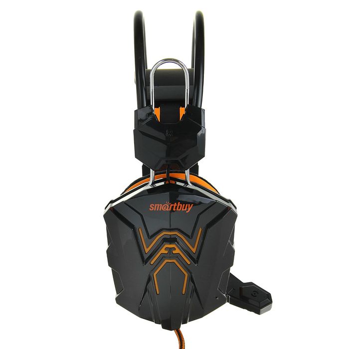 Гарнитура игровая Smartbuy RUSH COBRA, чёрно-оранжевая