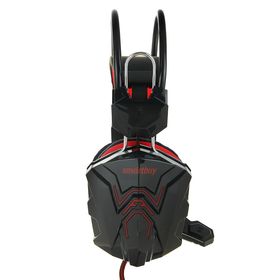 

Наушники Smartbuy RUSH COBRA, игровые, полноразмерные,микрофон,3.5мм+USB,2.2 м,чёрно-красные