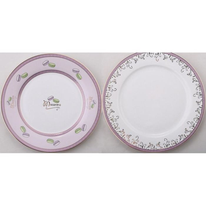 Набор тарелок Bergner, 7 предметов, на 6 персон и блюдо, фарфор