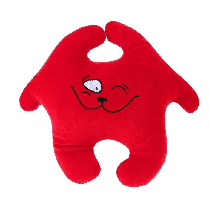 Мягкая игрушка-антистресс "Заяц Хрустик 05" цвет красный, 45см