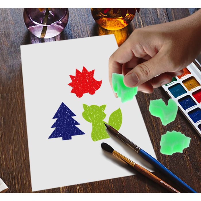 Набор штампов из поролона "Лесные животные"