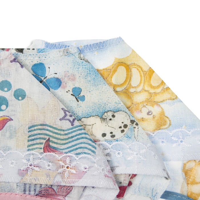 Чепчик с кружевом, размер 36, цвет МИКС 04102-03_М