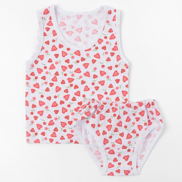 Комплект для девочки (майка, трусы), рост 92 см, цвет МИКС 09602-10_М