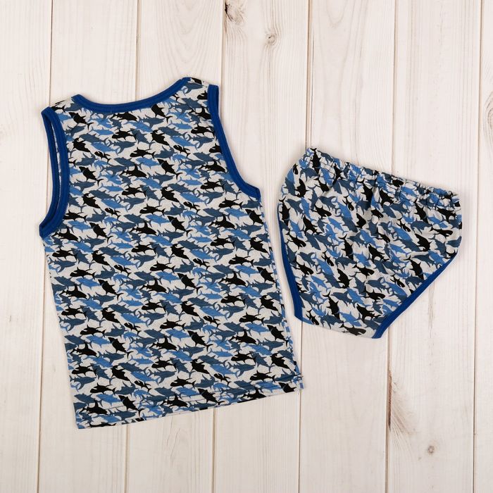 Комплект для мальчика (майка, трусы), рост 68 см, цвет МИКС 09502-10_М