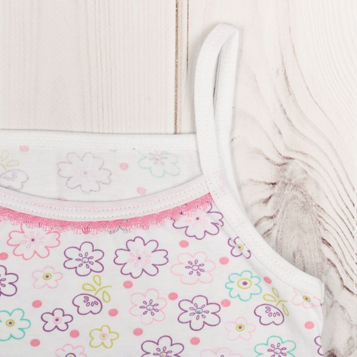 Майка на бретелях, рост 92 см, цвет МИКС 09203-10_М