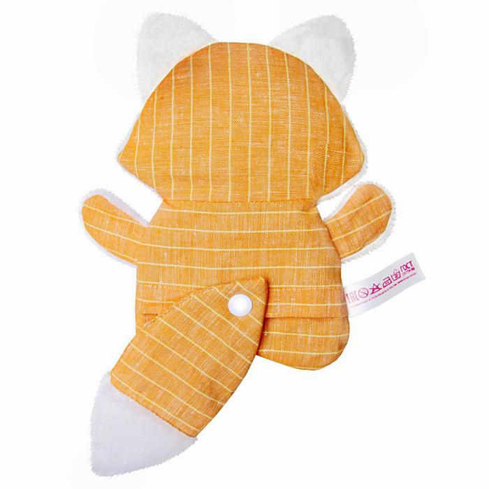 Развивающая мягкая игрушка с вишнёвыми косточками "Доктор Мякиш-Лиса"