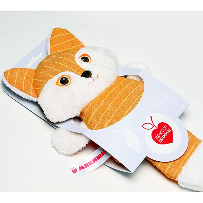 Развивающая мягкая игрушка с вишнёвыми косточками "Доктор Мякиш-Лиса"
