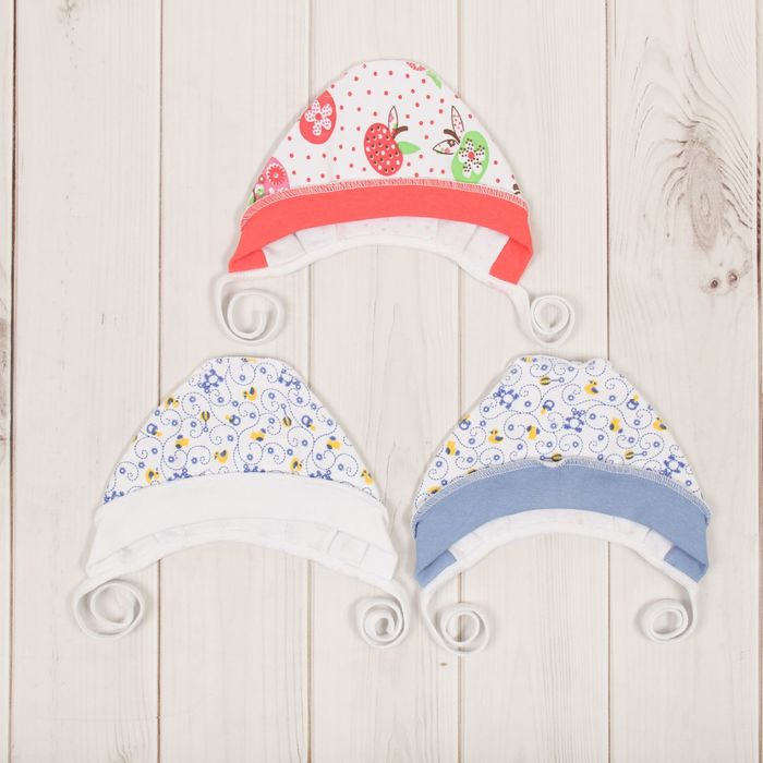 Чепчик, размер 42-44 см, цвет МИКС 04103-12