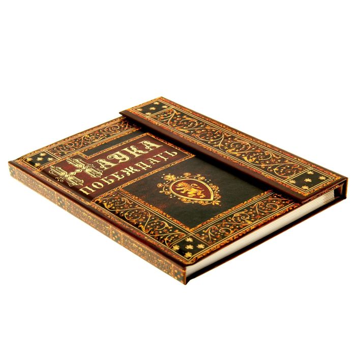 Ежедневник с магнитным клапаном "Наука побеждать", твёрдая обложка, А5, 84 листа