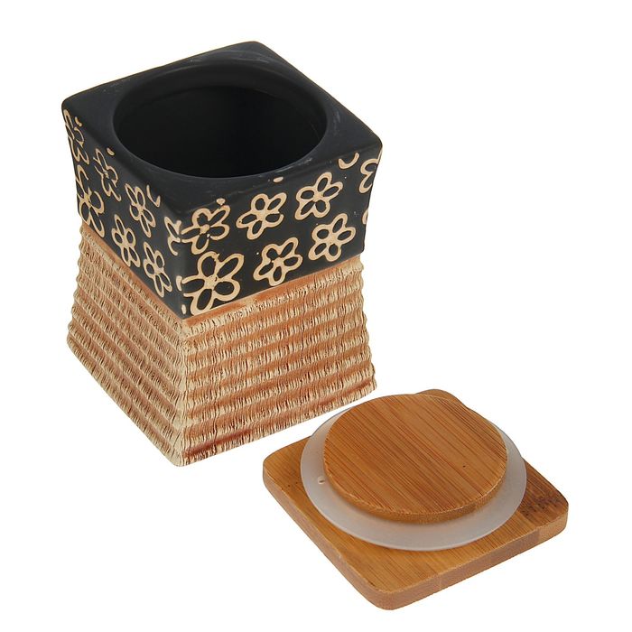 Банка для специй 250 мл "Ромашка" 7,5х7,5х10,5 см