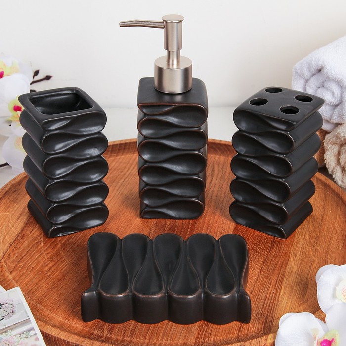 Набор аксессуаров для ванной комнаты, 4 предмета