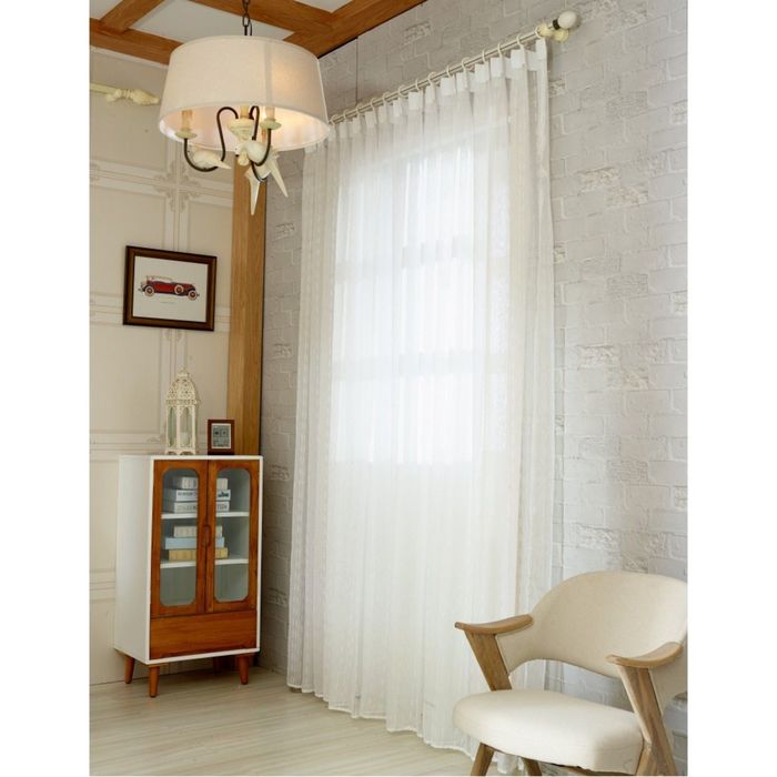 Тюль, размер 500х230 см, цвет белый