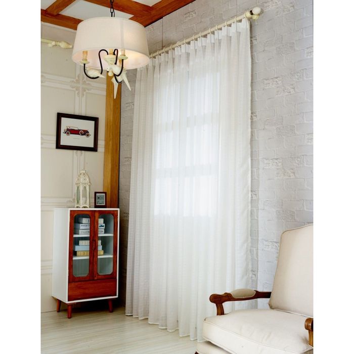 Тюль, размер 400х230 см, цвет белый