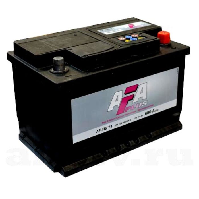 Аккумуляторная батарея AFA AF-H6-74, 74 А/ч - 6СТ АПЗ, обратная полярность
