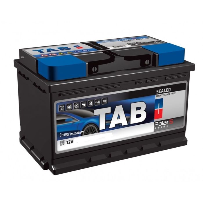 Аккумуляторная батарея TAB Роlar 74 А/ч - 6СТ АПЗ, прямая полярность
