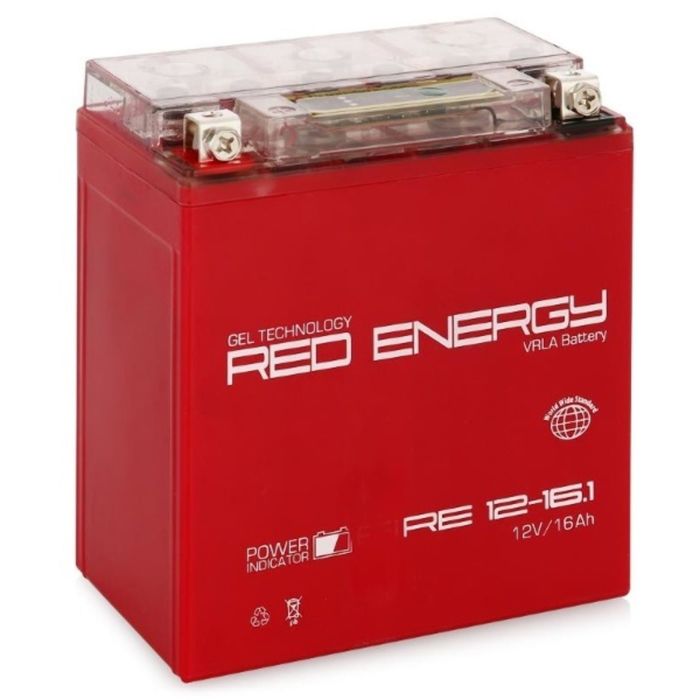 Аккумуляторная батарея Red Energy 12-16.1 moto 16 А/ч - 6СТ AGM, тип. YTX16-BS